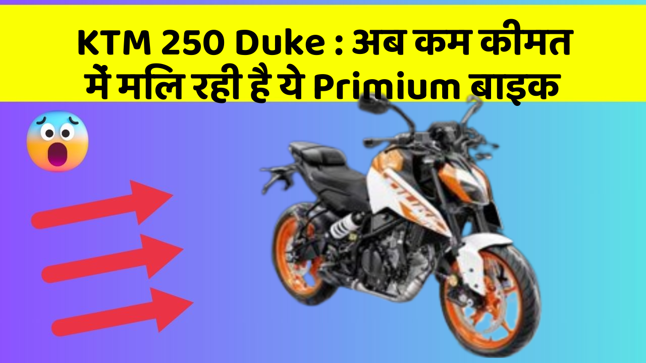 KTM 250 Duke: अब कम कीमत में मिल रही है ये Primium बाइक